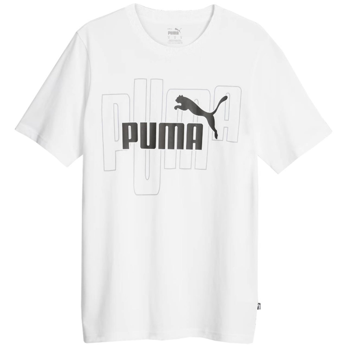 Koszulka męska Puma Graphics No. 1 Logo Tee biała 677183 02-M