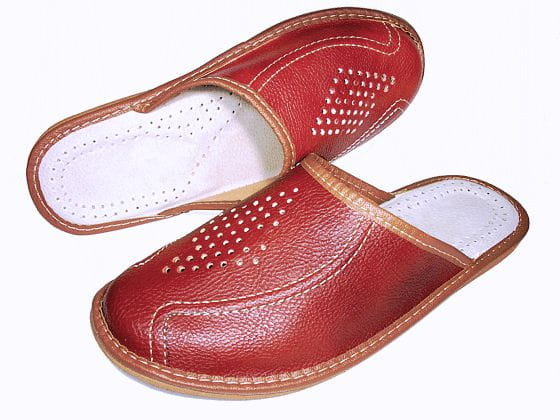 Kapcie Męskie Skórzane Duże 47,48,49,50  [Rozmiar: 47]