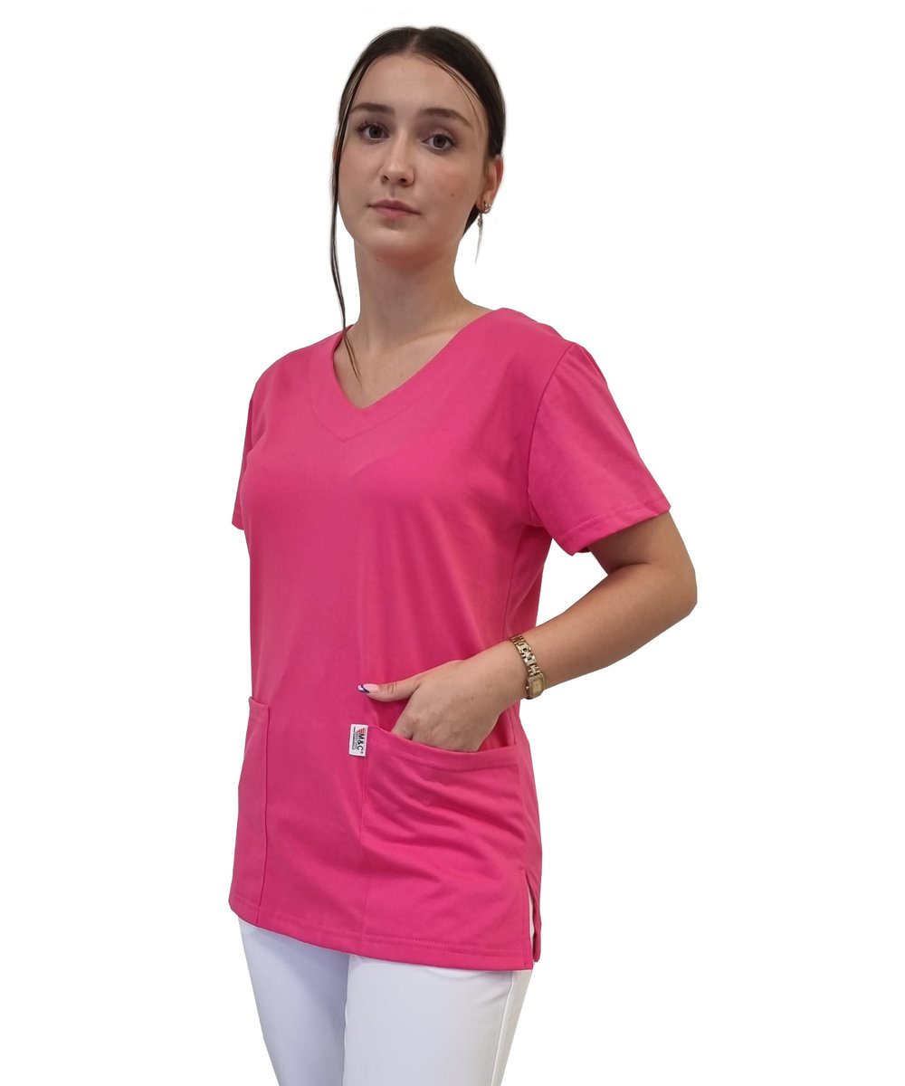 Bluza Medyczna Amarant Elastyczna Bawełna Roz. M