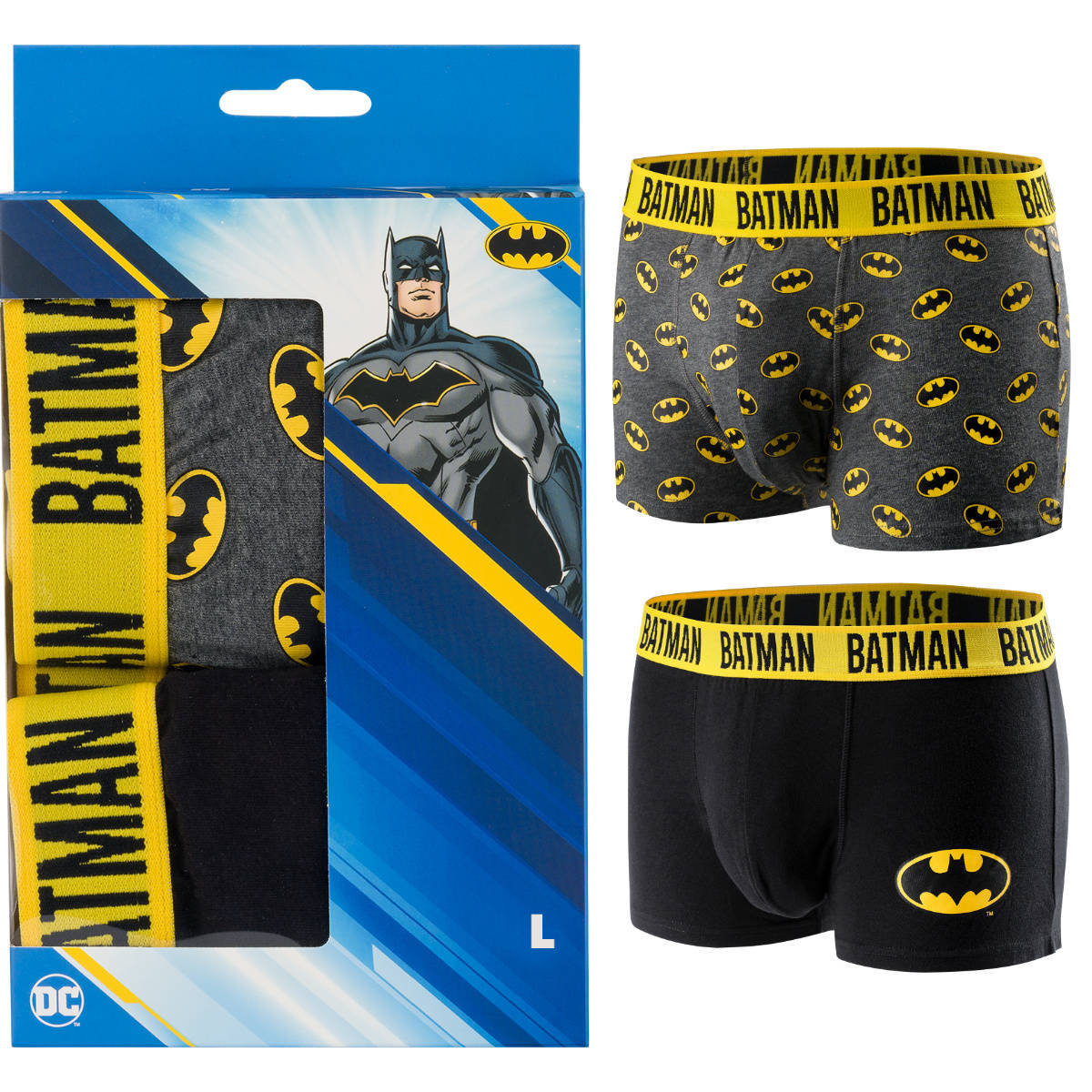 Zestaw 2x Bokserki męskie Batman idealny pomysł na prezent -XL
