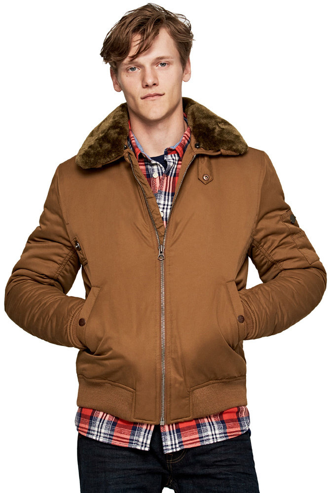 Kurtka męska Pepe Jeans Barron zimowa bomberka-S