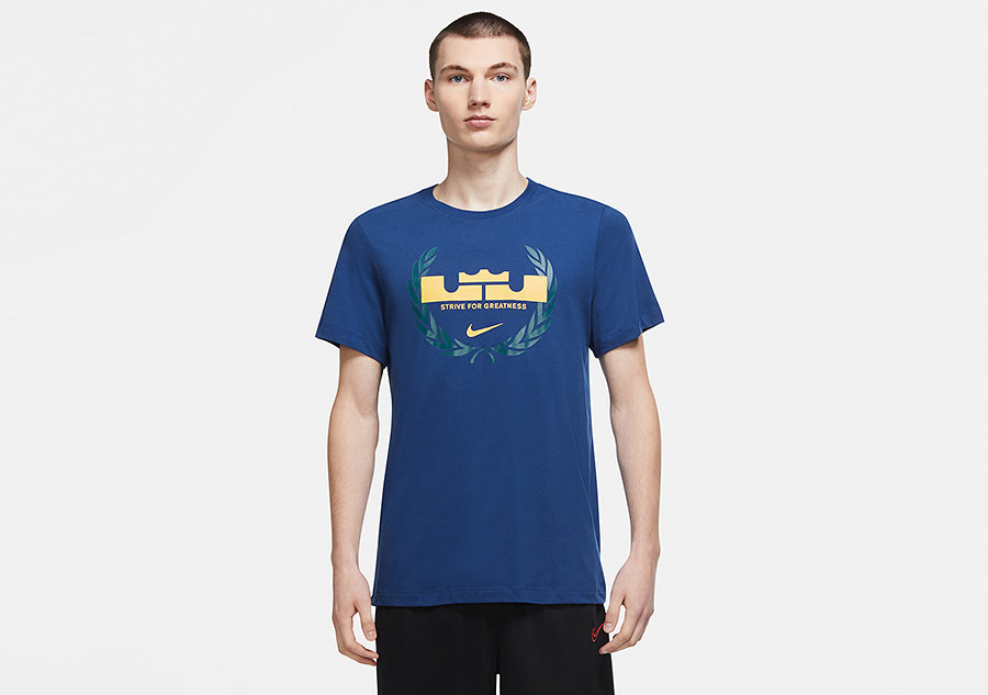 Nike Lebron James Logo Dri-Fit Tee Coastal Blue