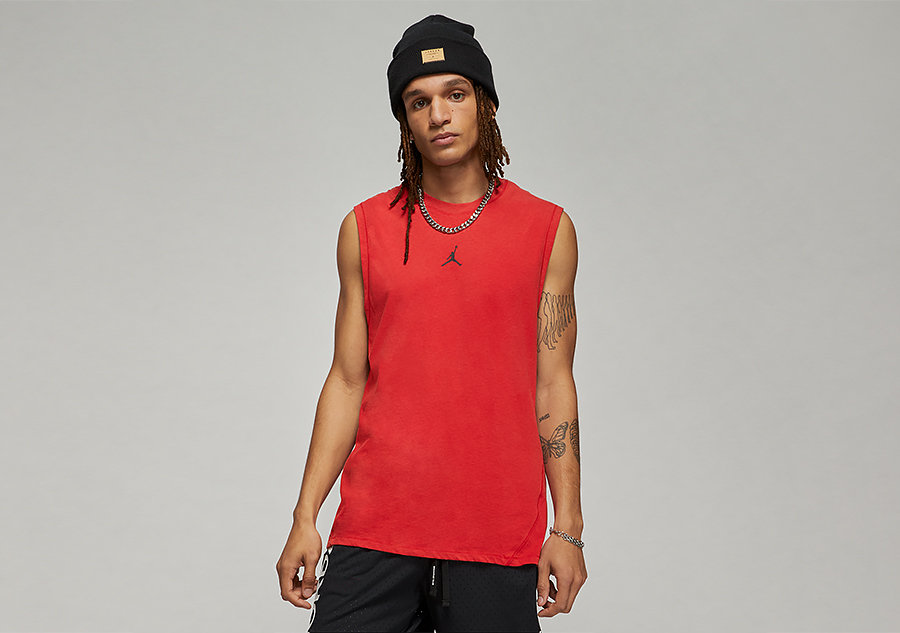 Nike Air Jordan Dri-Fit Sport Sleevelees Top Gym Red