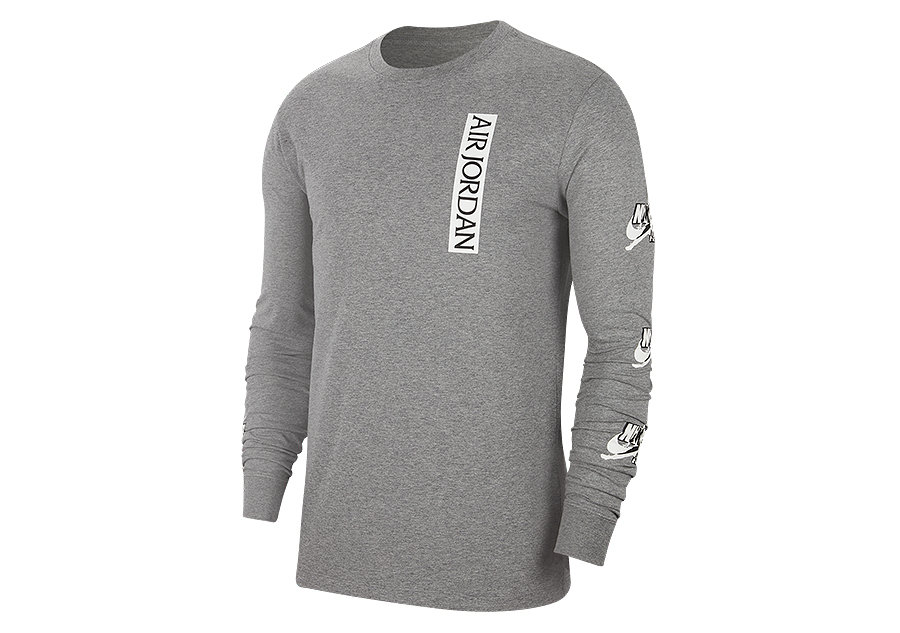 Nike Air Jordan Jumpman Classics Long-Sleeve Crew Tee Carbon Heather