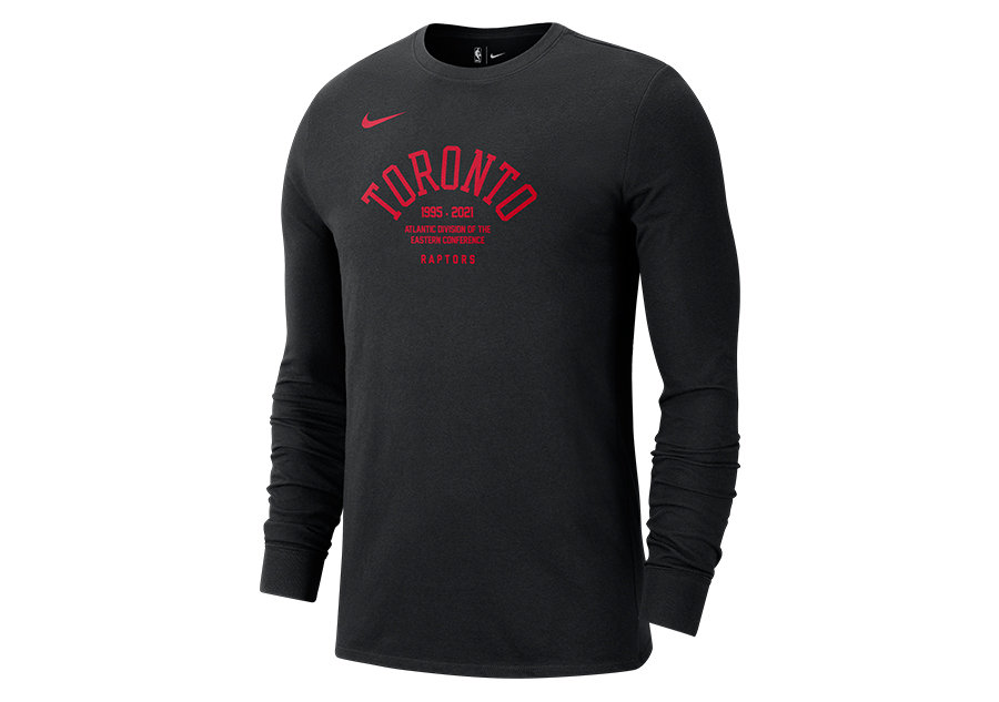 Nike Nba Toronto Raptors Courtside Element Long-Sleeve Tee Black