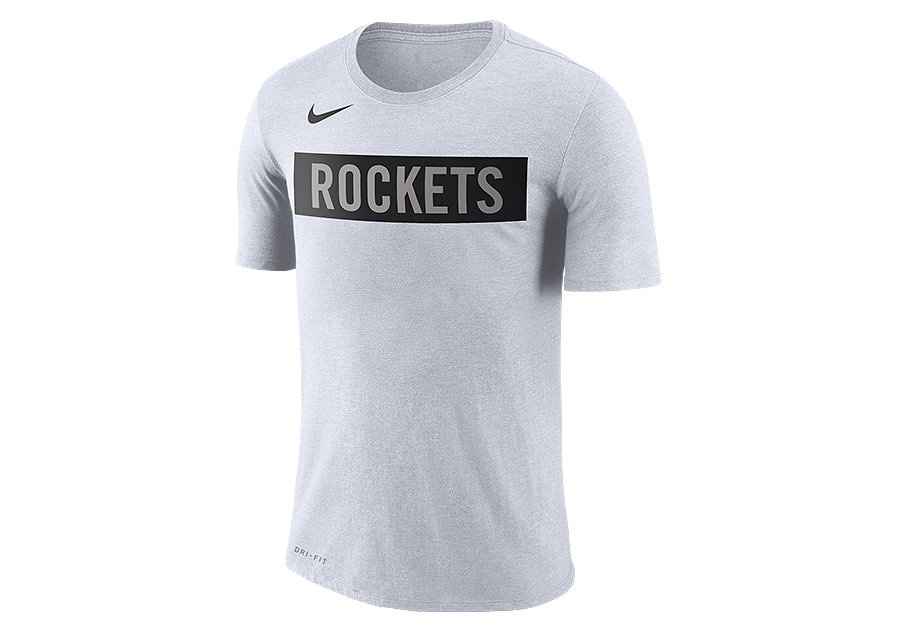 Nike Nba Houston Rockets Logo Dri-Fit Tee White