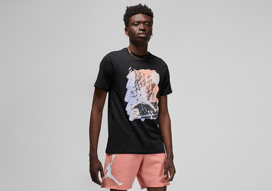 Nike Air Jordan Brand Graphic Crew 1 Tee Black