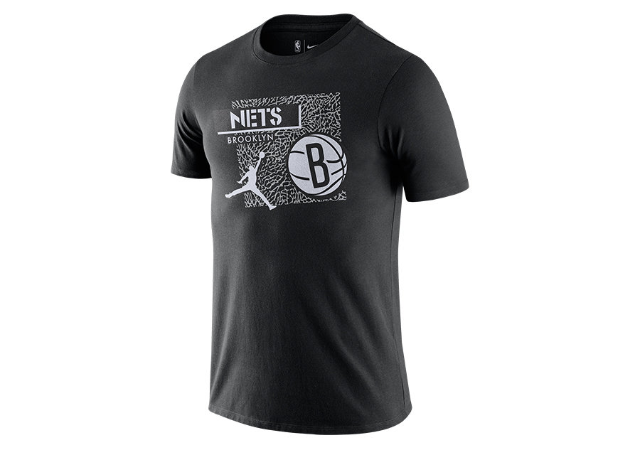 Nike Nba Brooklyn Nets Dri-Fit Statement Tee Black