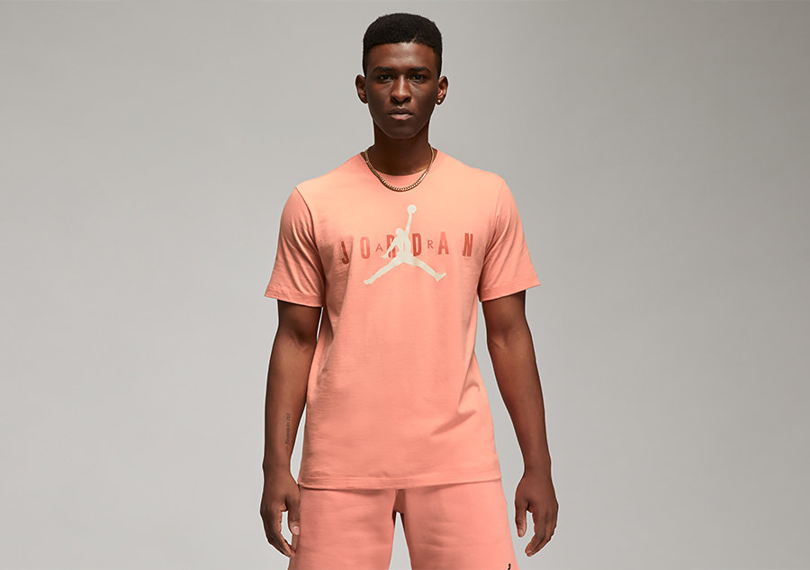 Nike Air Jordan Wordmark Tee Light Madder Root