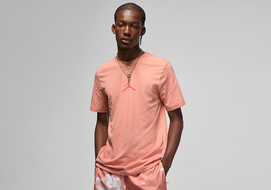 Nike Air Jordan Jumpman Dri-Fit Crew Tee Light Madder Root