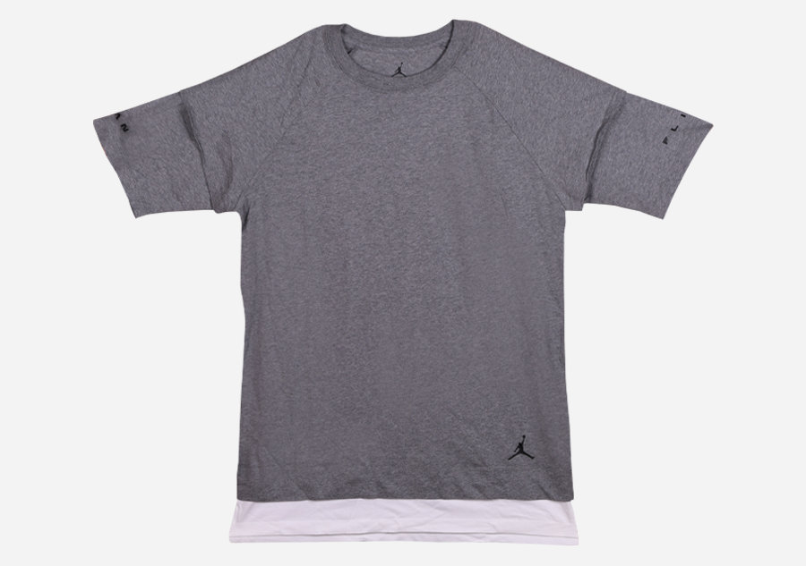 Nike Air Jordan Aj13 Double Layer Tee Dark Heather