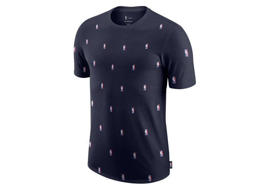 Nike Nba Team 31 Courtside Printed Tee College Navy