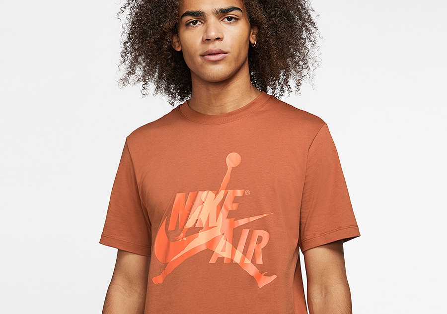 Nike Air Jordan Classics Crew Tee Dark Russet