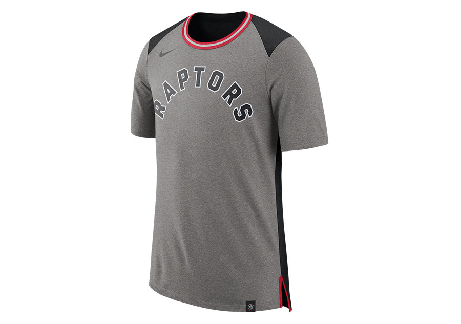 Nike Nba Toronto Raptors Top Fan Dk Grey Heather