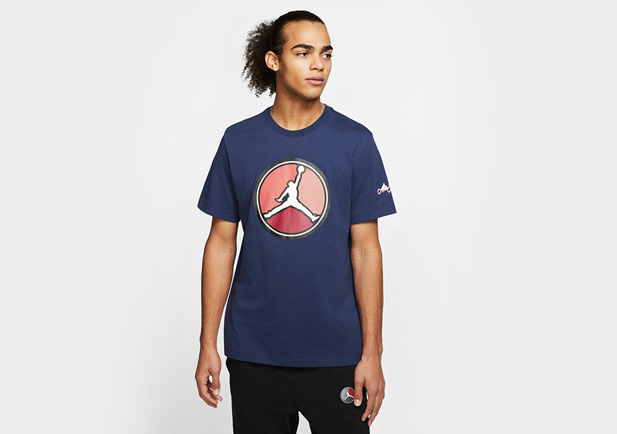 Nike Air Jordan Remastered Hbr Crew Tee Midnight Navy