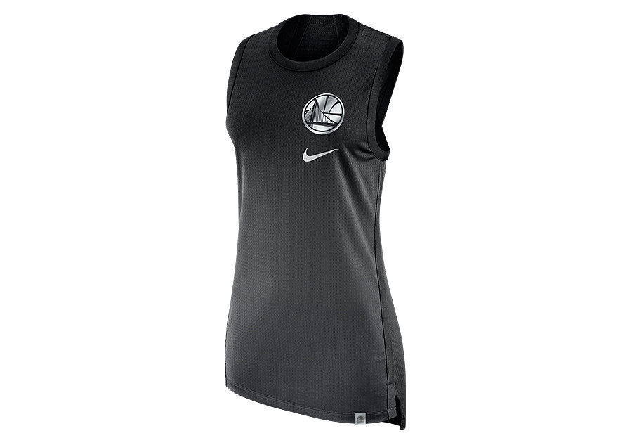 Nike Nba Golden State Warriors Long Women'S Jersey Black
