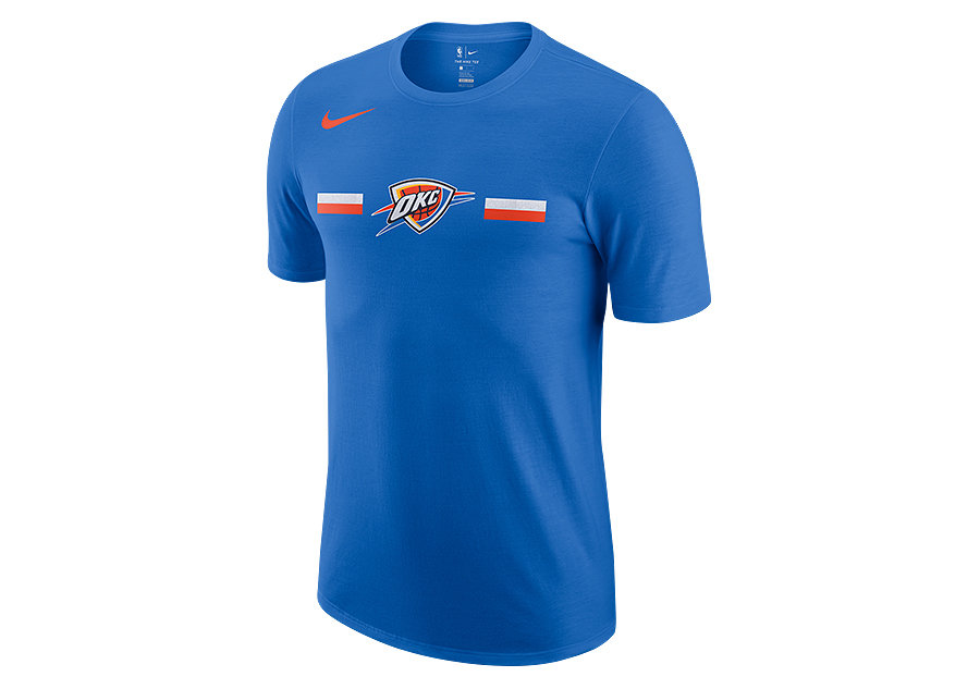 Nike Nba Oklahoma City Thunder Logo Dry Tee Signal Blue
