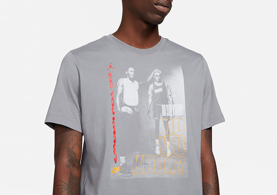 Nike Air Jordan Aj3 Crew Tee Smoke Grey