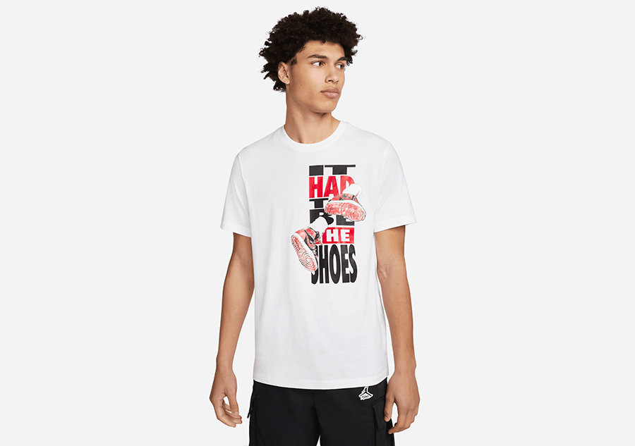 Nike Air Jordan The Shoes Crew Tee White