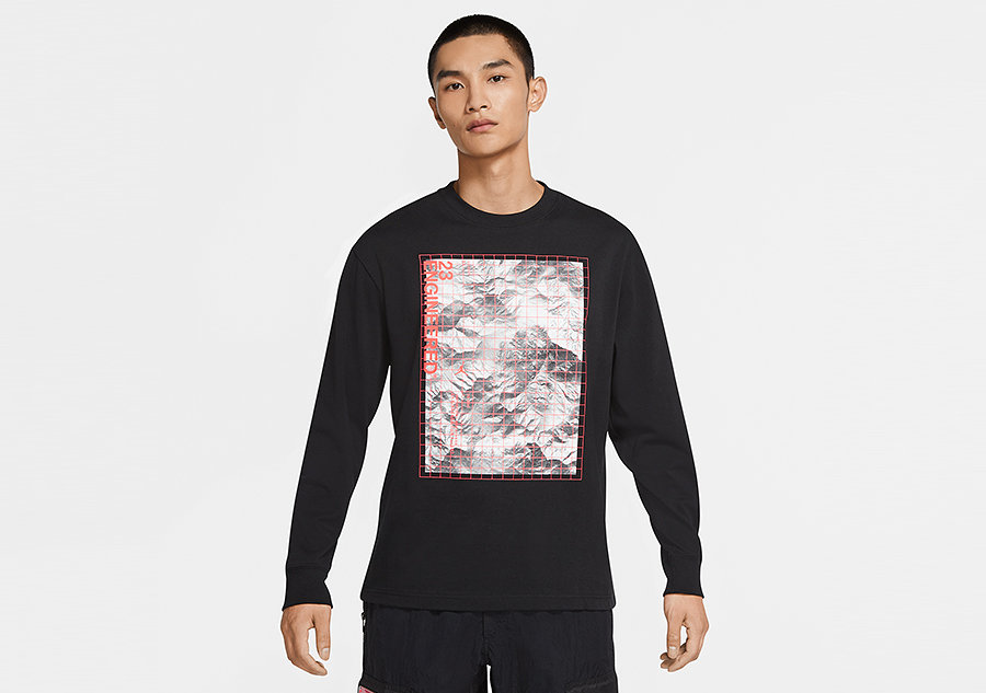 Nike Air Jordan 23 Engineered Long-Sleeve Crew Tee Black