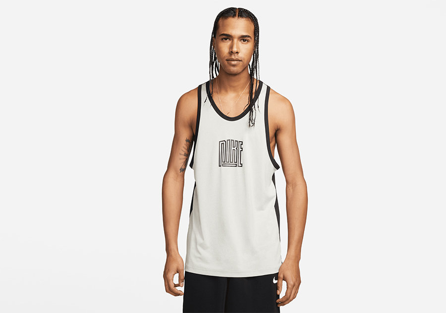 Nike Dri-Fit Starting Five Tank Jersey Grey Heather