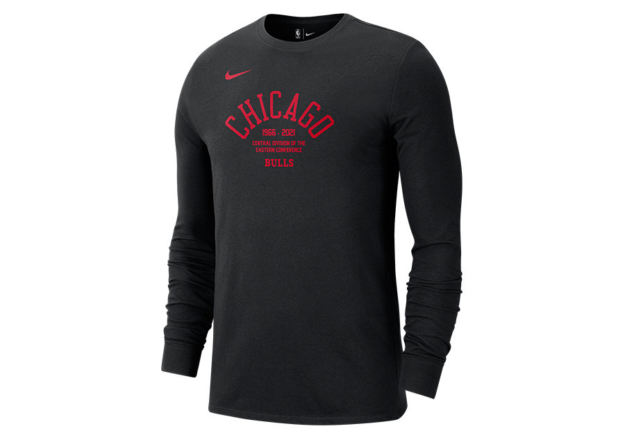 Nike Nba Chicago Bulls Courtside Element Long-Sleeve Tee Black