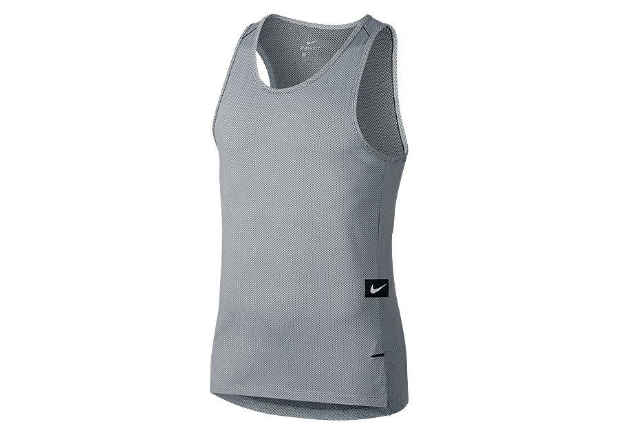 Nike Dry Knit Hyper Elite Basketball Top Wolf Grey