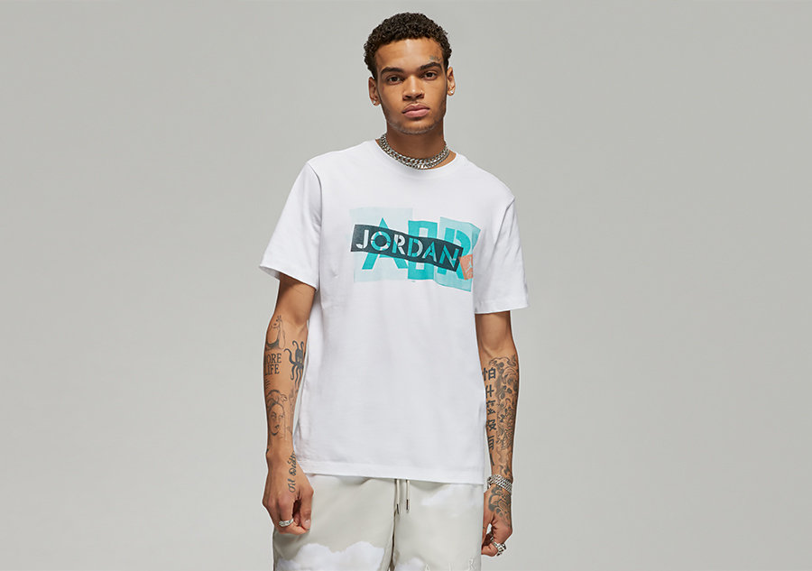 Nike Air Jordan Brand Graphic Crew 3 White