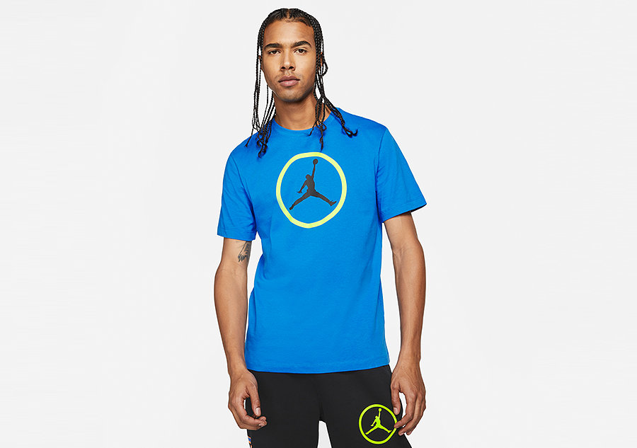 Nike Air Jordan Sport Dna Hbr Crew Tee Signal Blue