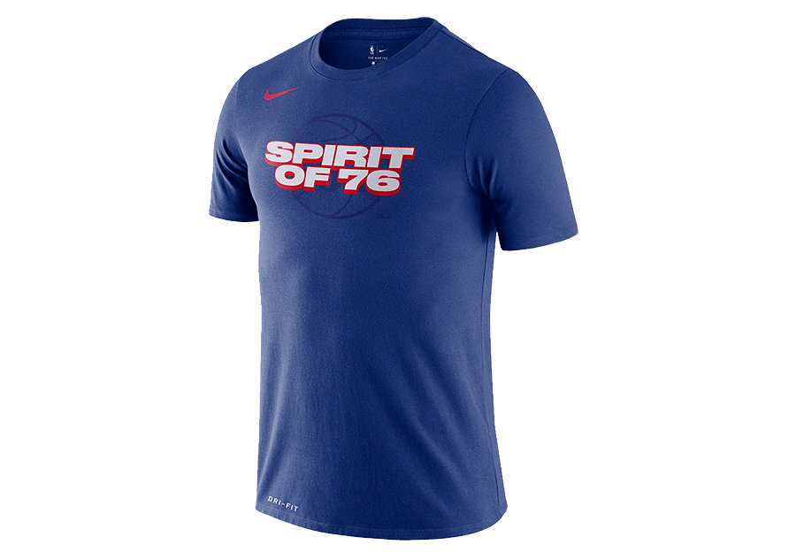 Nike Nba Philadelphia 76Ers Mantra Dri-Fit Tee Rush Blue