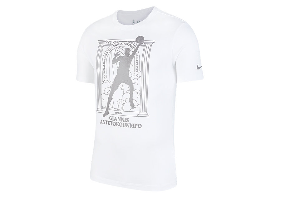 Nike Nba Giannis Antetokounmpo Dri-Fit Tee White