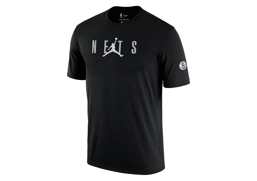 Nike Nba Brooklyn Nets Courtside Statement Tee Black