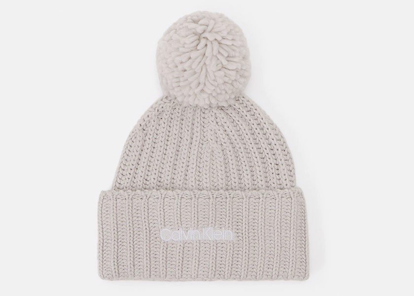 Calvin Klein Czapka K60K608535 one size Oversized Knit Beanie W/Pompom