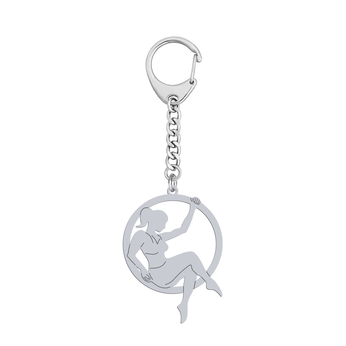 Brelok Aerial Hoop srebro