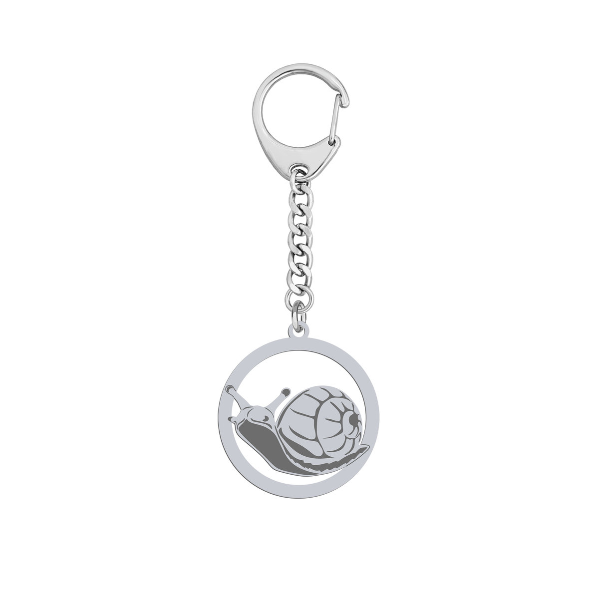 Brelok Srebrny do kluczy Ślimak 925 Biżuteria Prezent GRAWER GRATIS