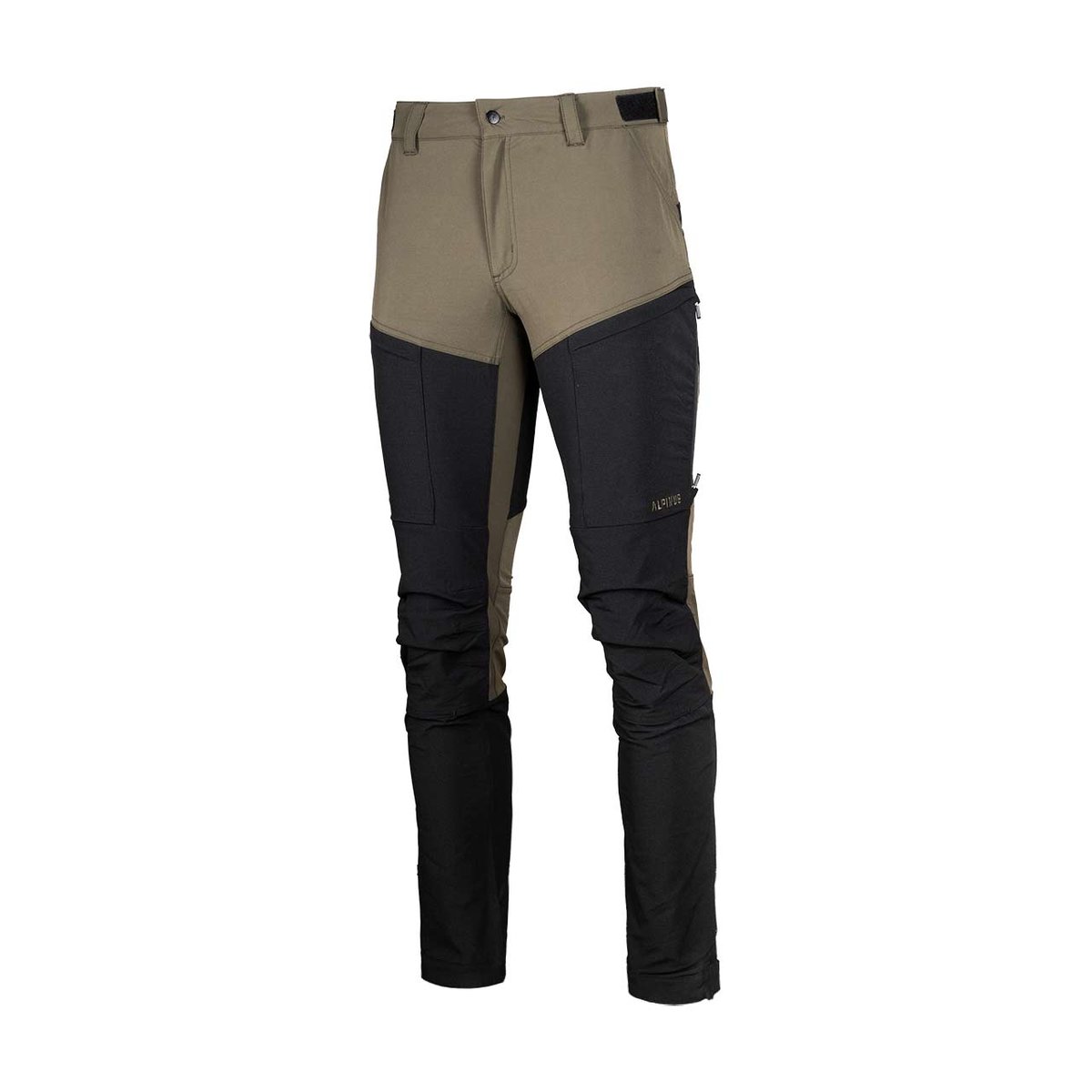 Spodnie męskie Alpinus trekkingowe Pular czarno/oliwkowe 2XL