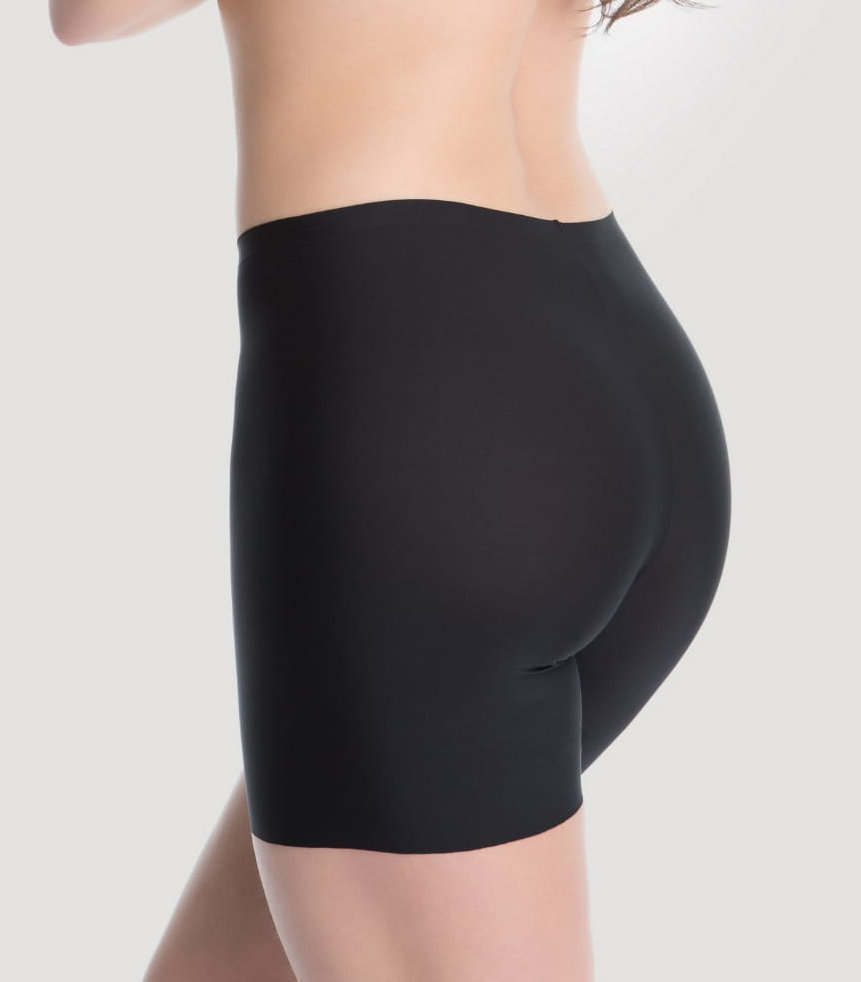 Bermudy damskie bezszwowe wygłądzające COMFORT Julimex czarne  3XL