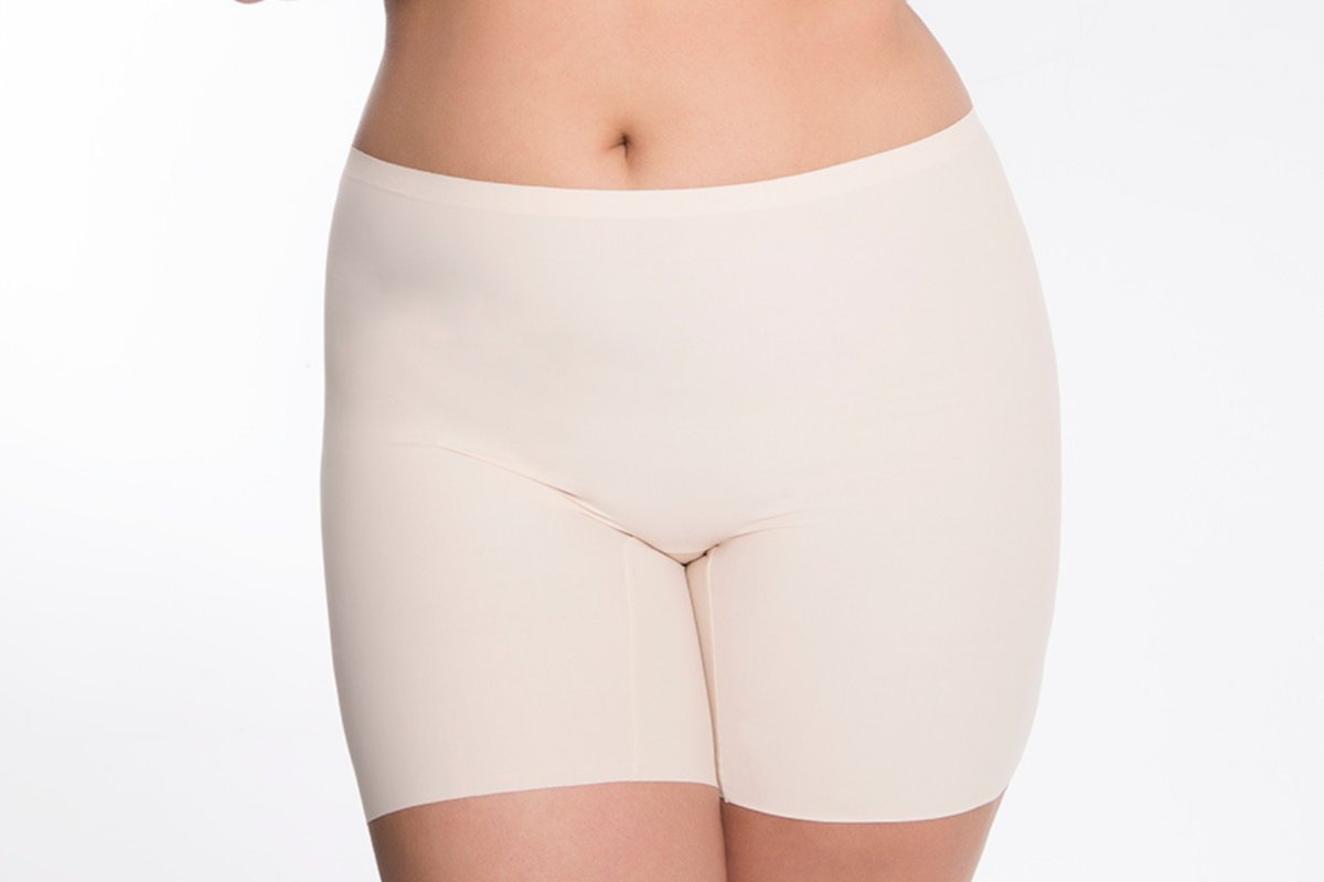 Bermudy damskie bezszwowe wygłądzające COMFORT Julimex naturalne  S
