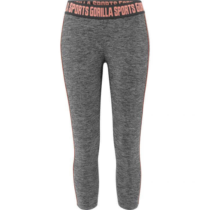 Funkcjonalne Damskie Legginsy Szary/Różowy S
