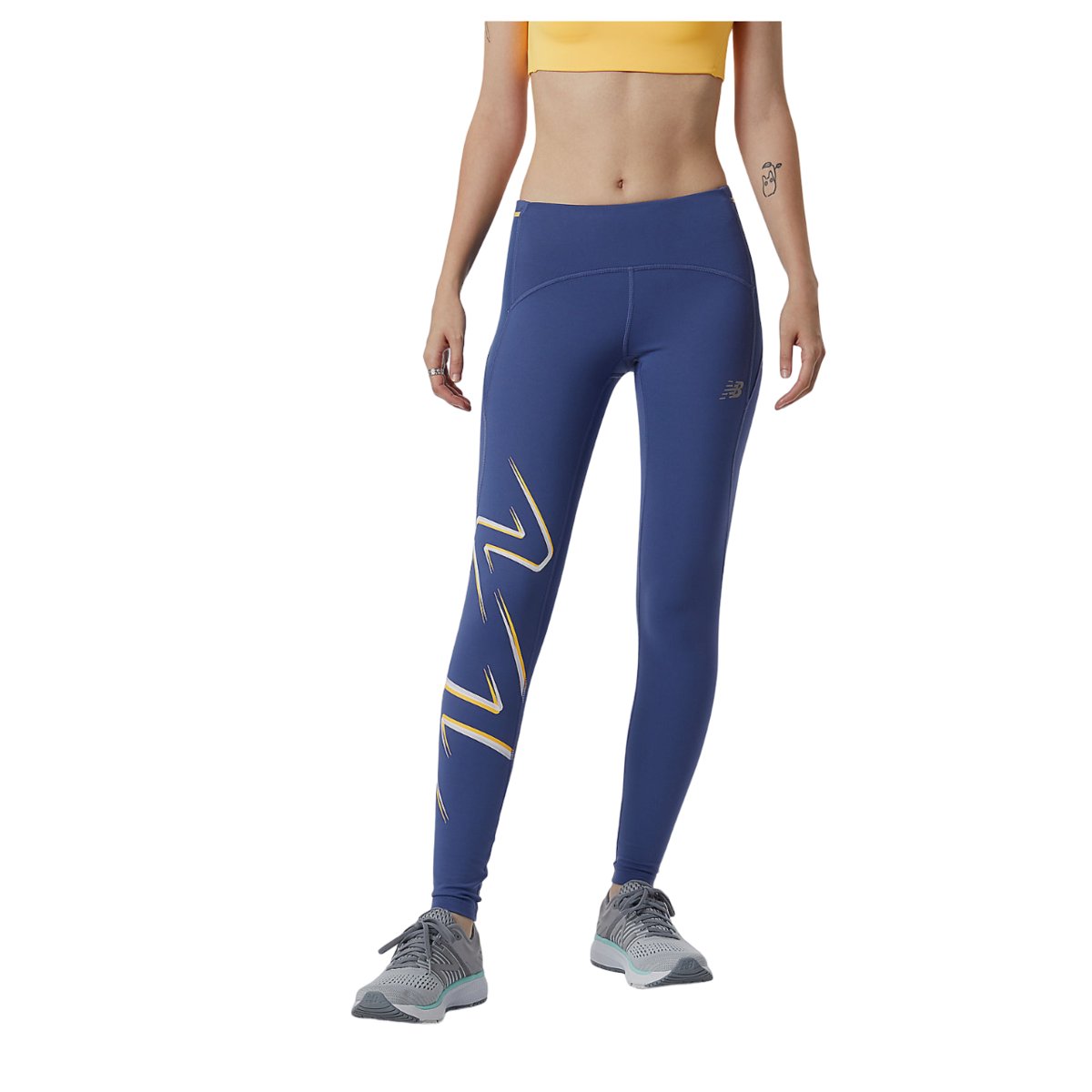 Spodnie Damskie New Balance Graphic Impact Run Legginsy -Xs