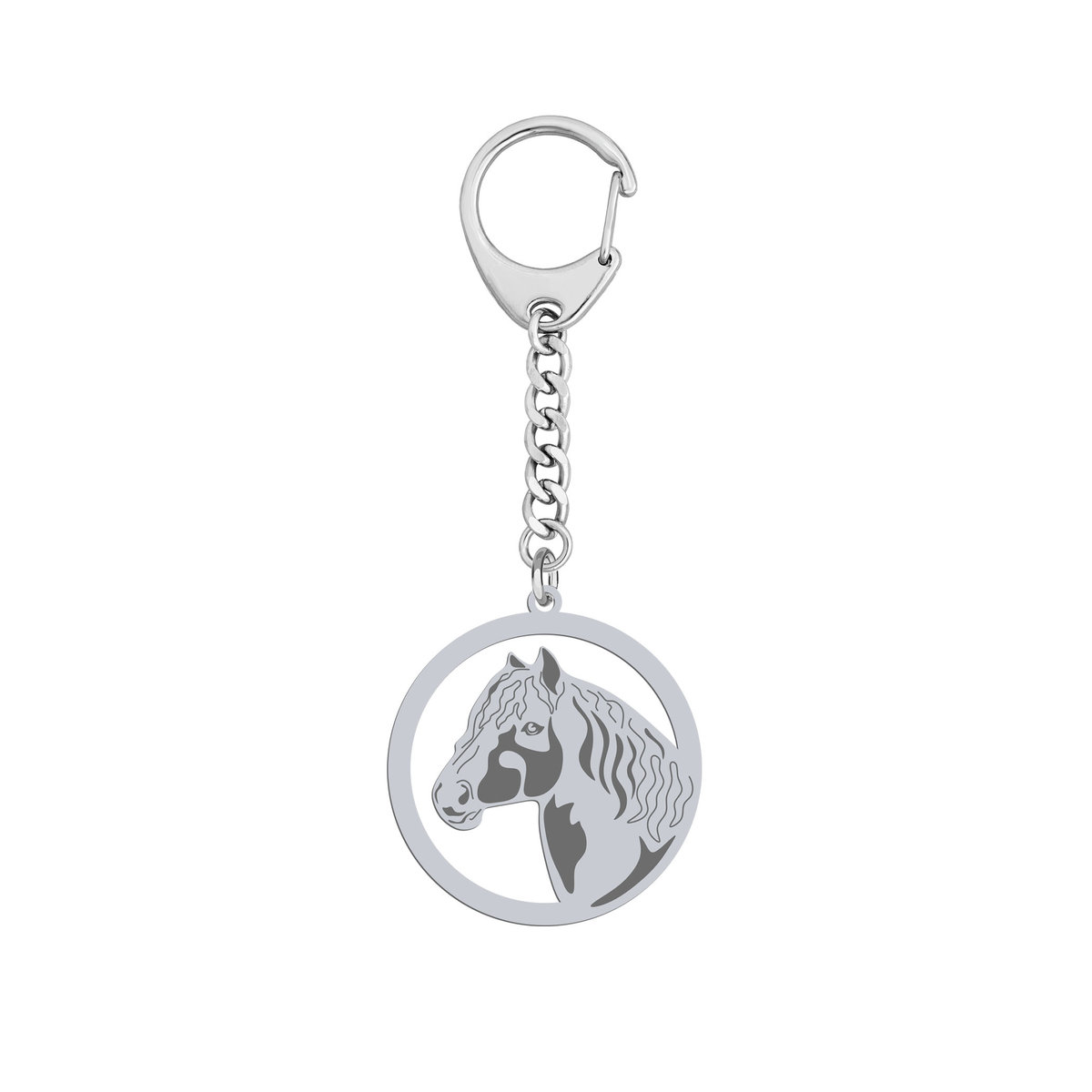 Brelok Koń Tinker srebro GRAWER - MEJK Jewellery