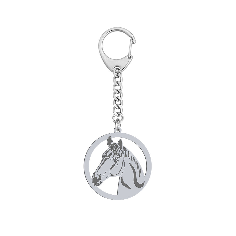 Brelok z Koniem Trakeńskim srebro GRAWER  - MEJK Jewellery