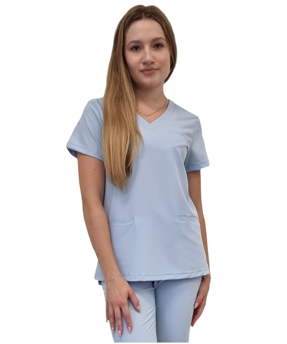 Bluza medyczna niebieska basic premium roz. XXL