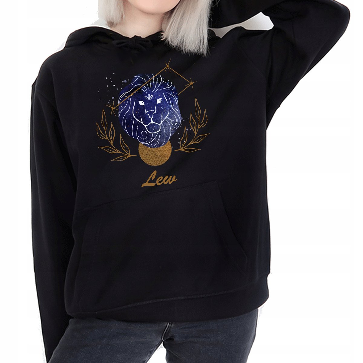 Bluza Znaki Zodiaku Z Kapturem Nadruk Xxl Y3
