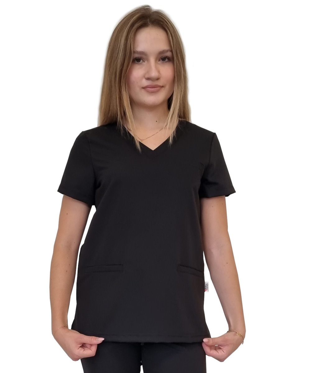 Bluza medyczna czarna basic premium roz. XXL