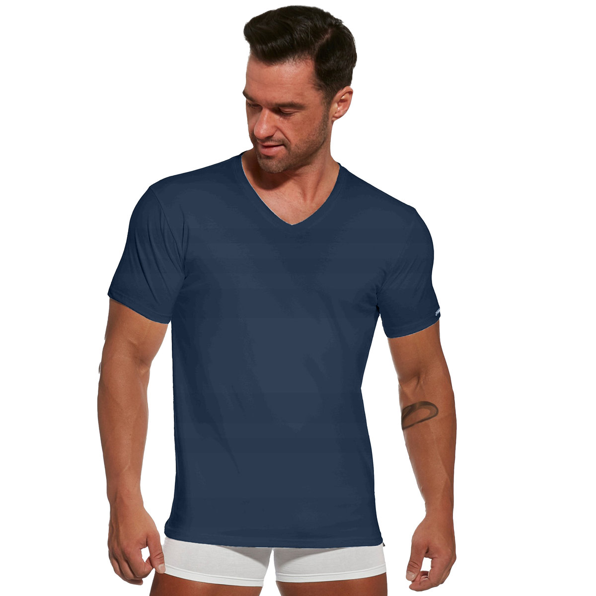 Koszulka Authentic 201 New grafitowy Cornette-XXL