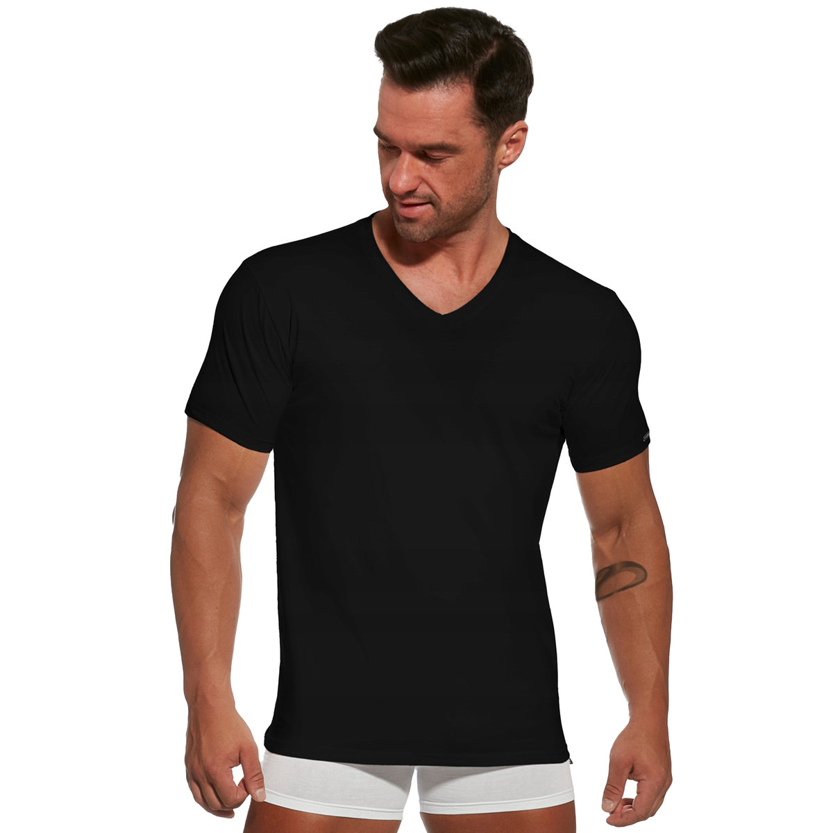 Koszulka Authentic 201 New czarna Cornette-XXL