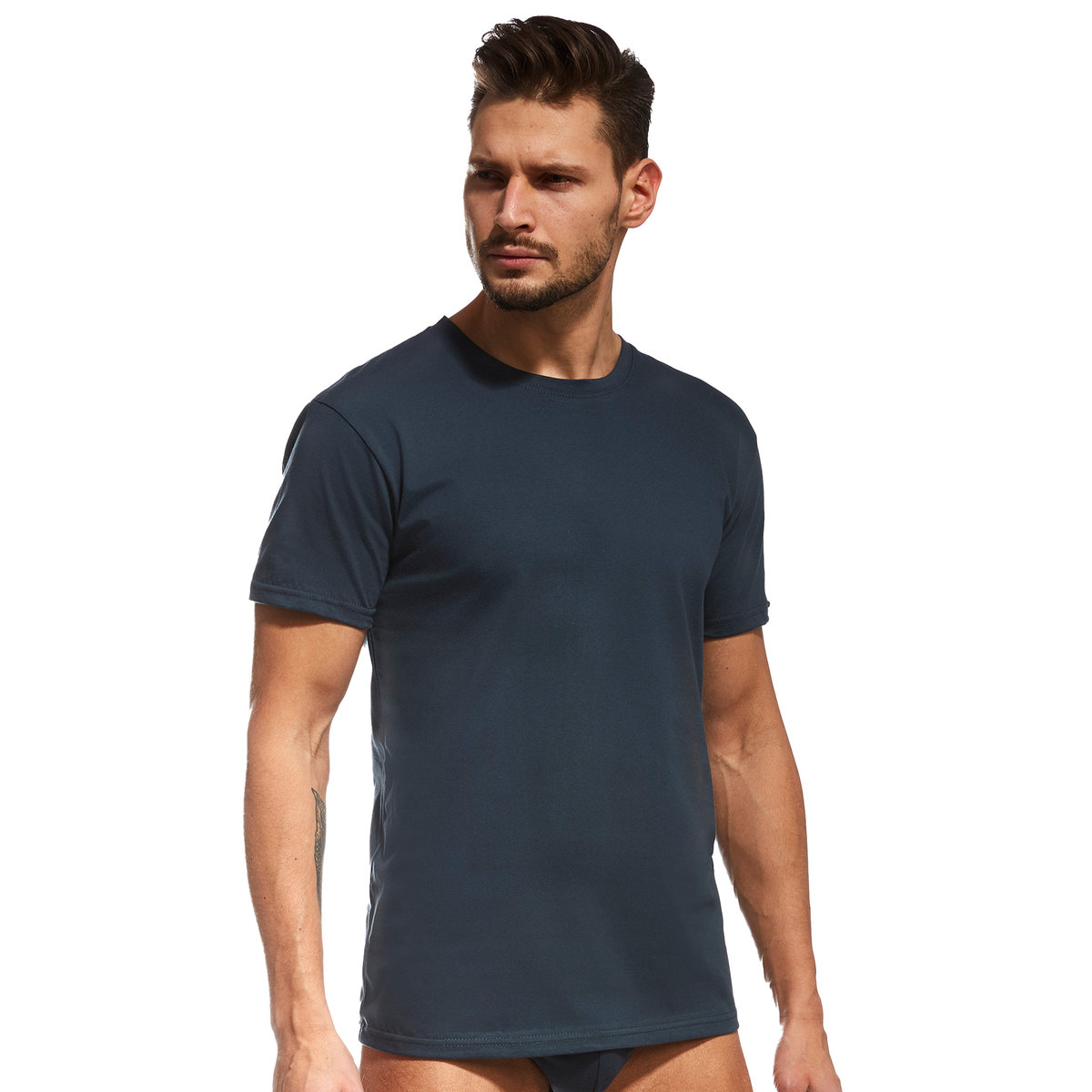 Koszulka Authentic 202 New grafitowy Cornette-XXL