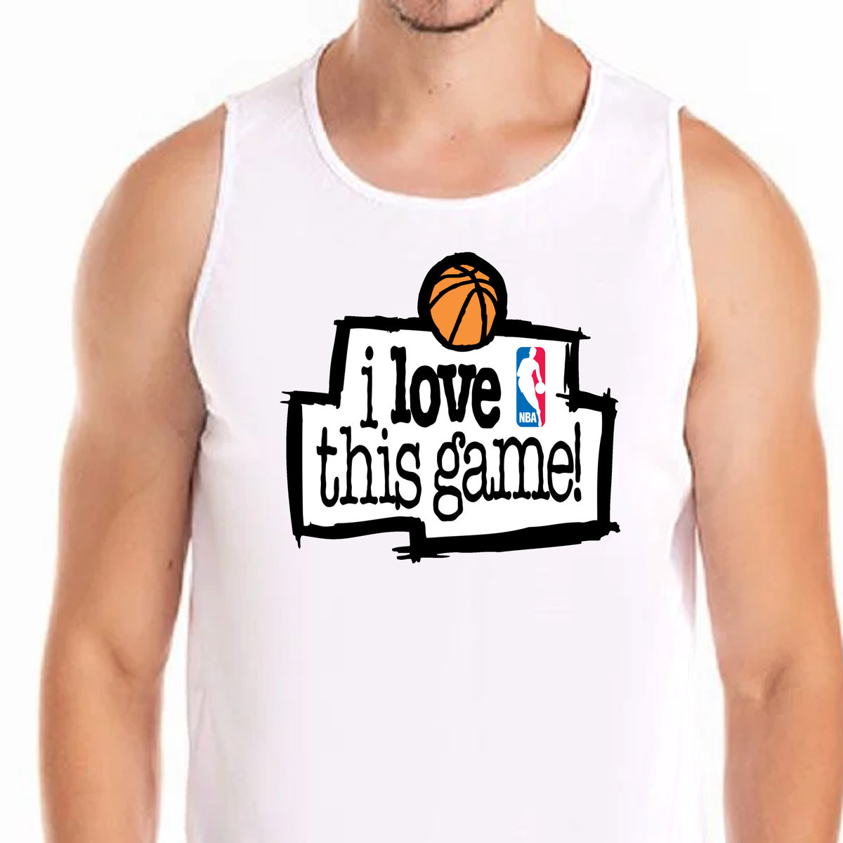 3209 Tank Top Koszulka I Love This Game Jordan Xxl
