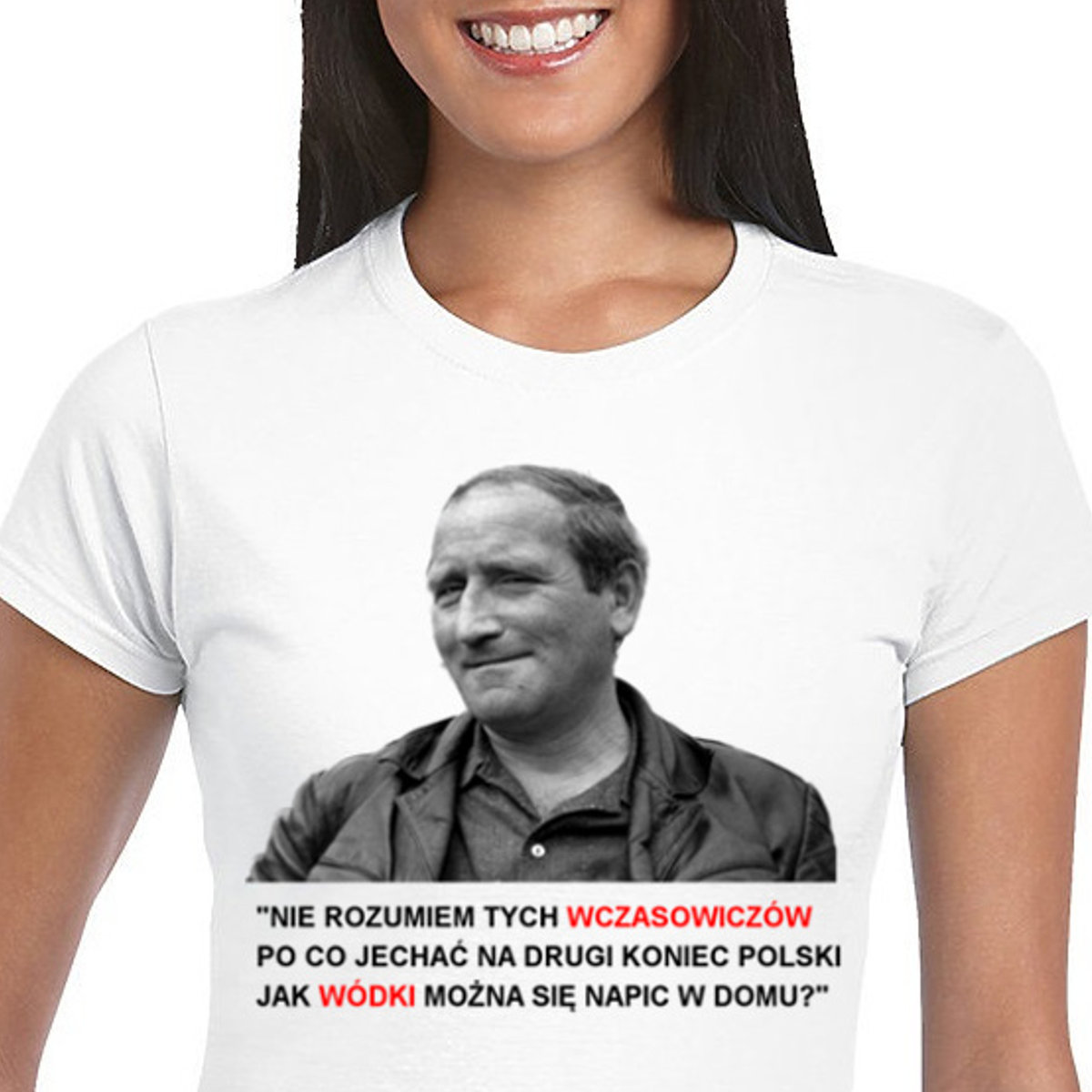 3212 Damska Koszulka Jan Himilsbach Cytaty S